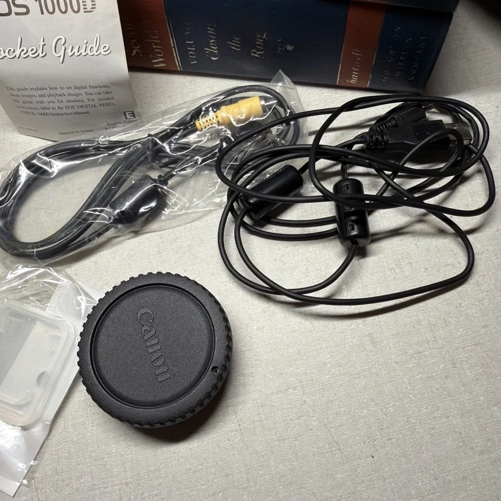 Canon EOS Rebel XS Camera, 18-55mm Travel Case, SD Card, Battery, WORKS TESTED